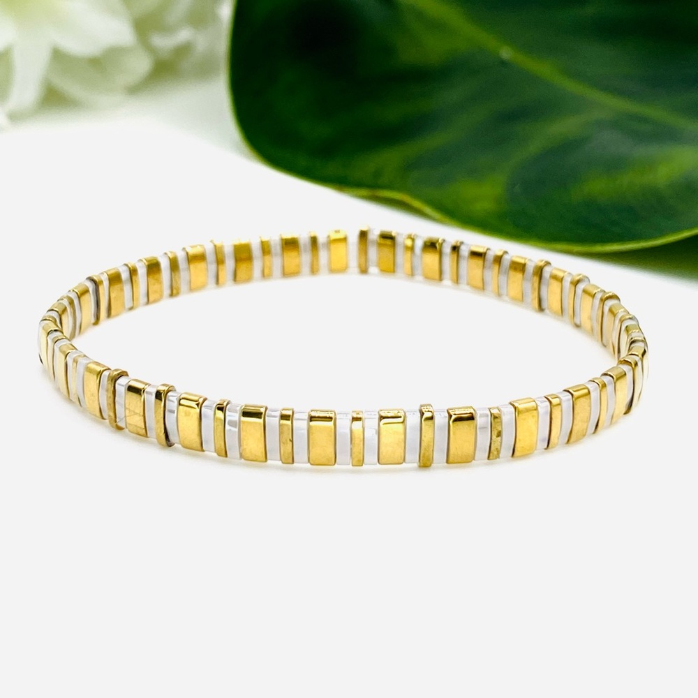 Miyuki Tila Bead Bracelet